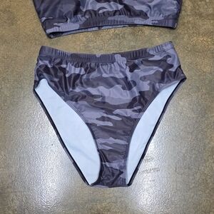Camouflage High-Waisted Bikini Bottom